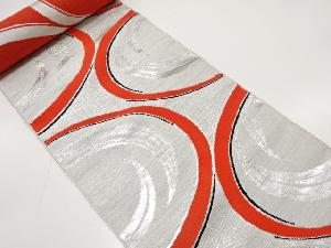 アンティーク　流水模様織り出し　八寸帯地反物